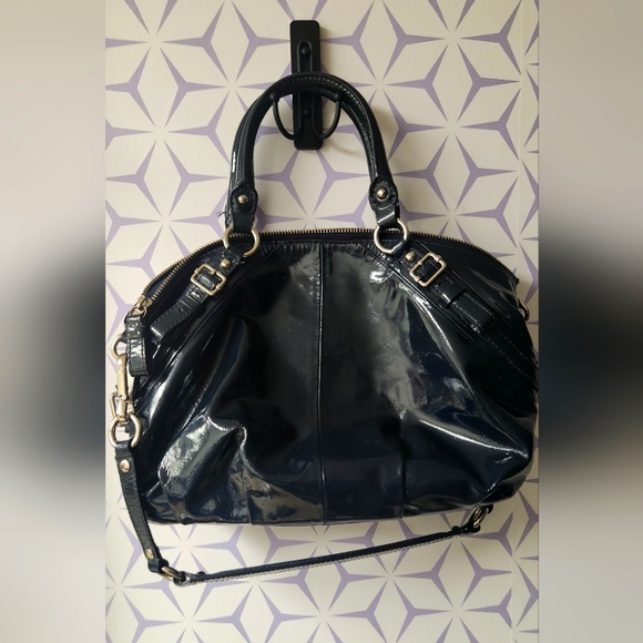 Coach Madison Sophia Patent Leather Satchel AMAZING CONDITION RETRO - Picture 6 of 8